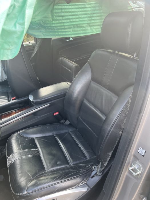 fotele kanapa mercedes ml w 164, 2009 rok ciemne czarne