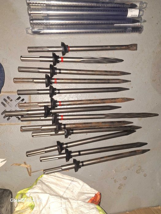 Dłuta szpice do młotow udarowych SDS MAX HIlti oraz Wurth 400mm