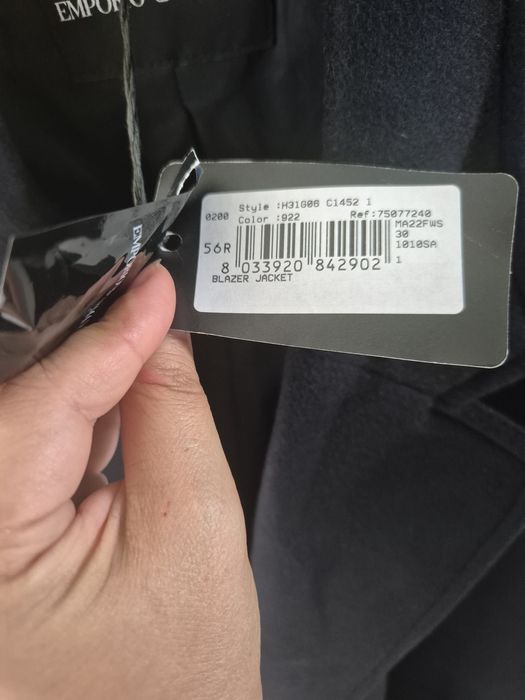 Płaszcz Emporio Armani męski elegancki rozmiar L -XL