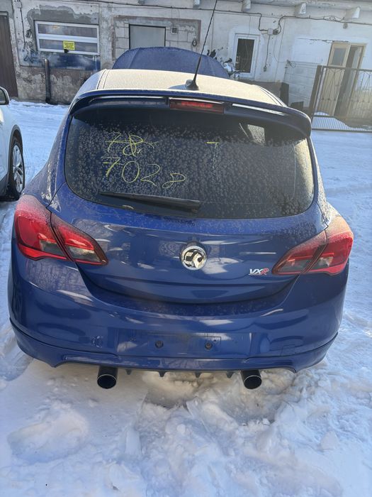 Opel Corsa E OPC VXR klapa bagażnika zderzak wydech lampy tył komplet