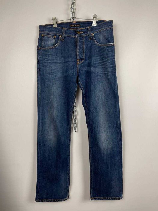 Чоловічі сині джинси nudie jeans italy 34x32