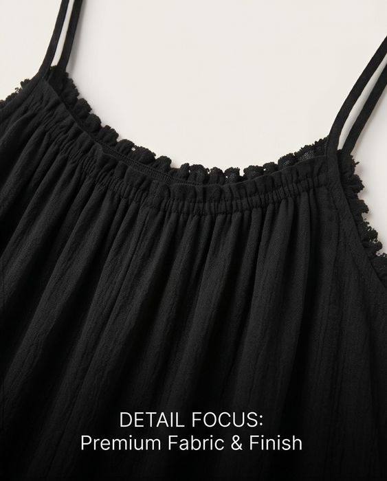 Kombinezon na ramiączkach oversize szeroka nogawka plus size czarny