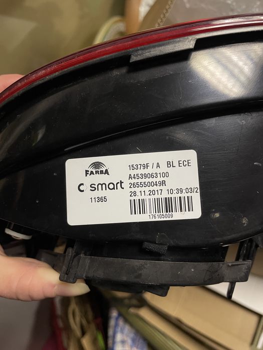 Фара задня Smart Смарт ліва