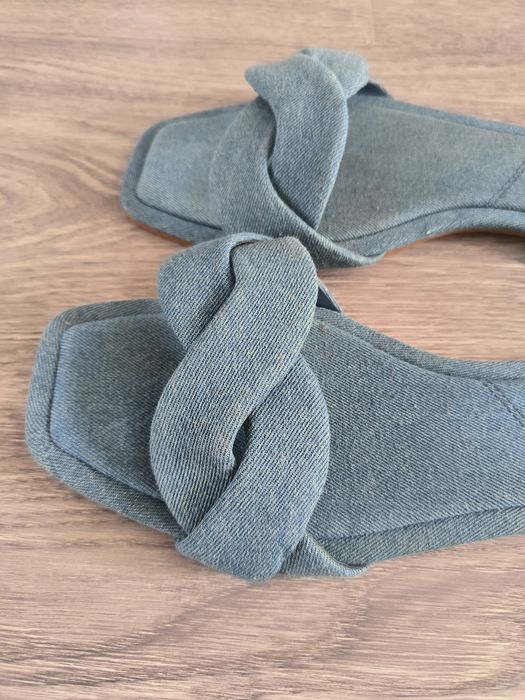 Джинсові шльопанці Stradivarius шлепанцы мюлі розм. 41 (25.5-26 см)