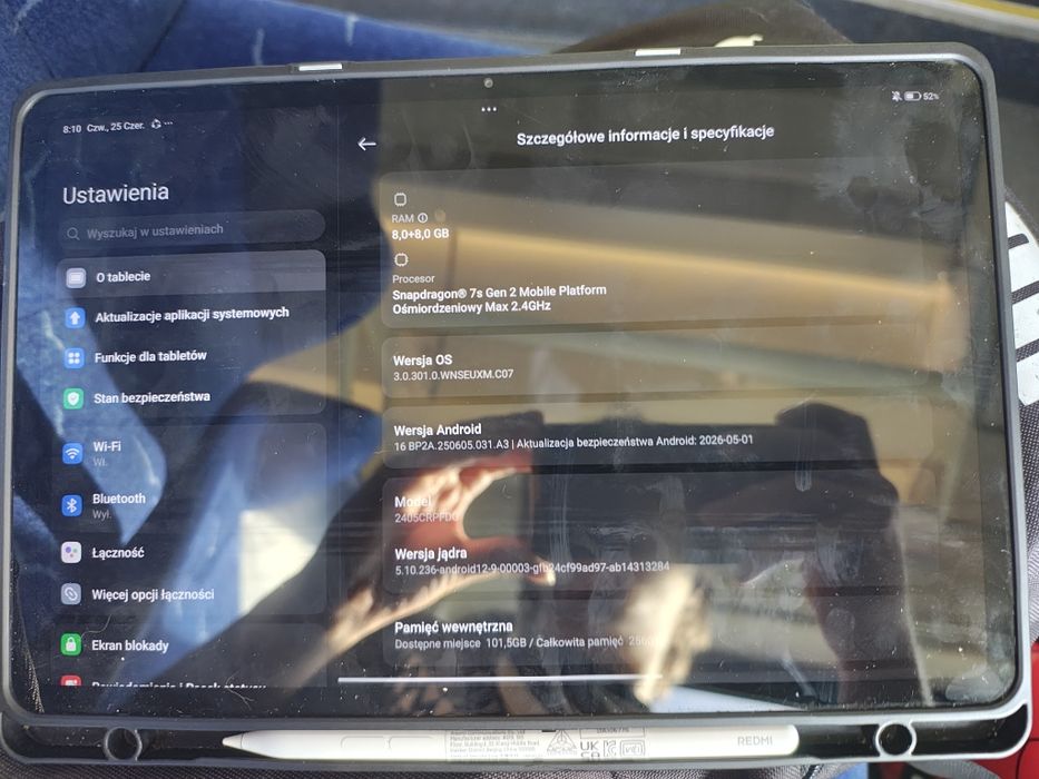 Tablet redmi pad pro 8/256gb +rysik (rezerwacja)