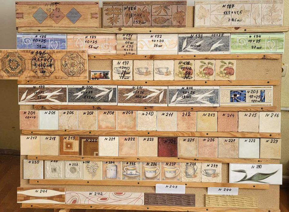 Плитка керамічна облицьовувальна.