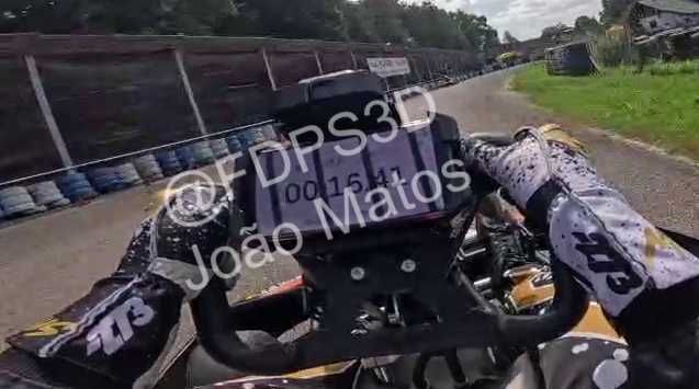 Suporte telemóvel e Racebox mini para volante de kart c/kit Sodi/Birel