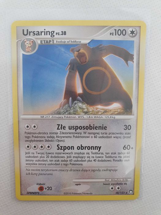 Karty pokemon Diement i Perła Ursaring, Gengar, Walrein, Machamp