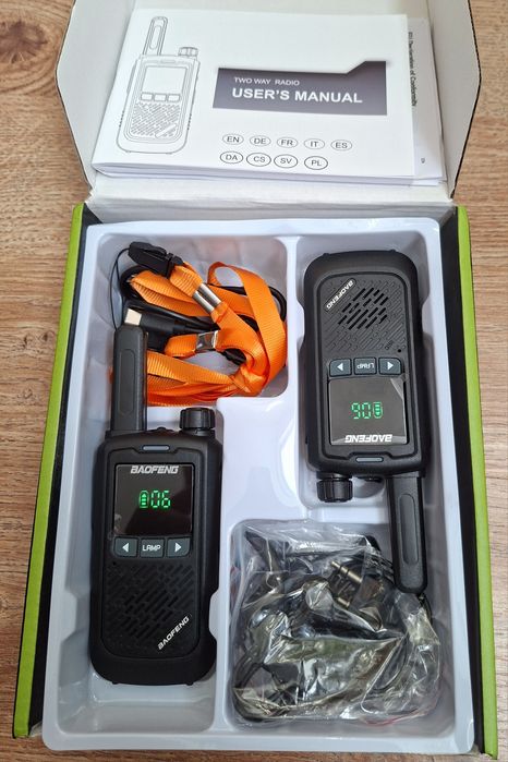 Комплект портативных раций Baofeng BF-T17 (2 шт. в упаковке, Type-C)