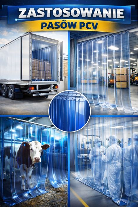 Pasy PCV standard rolka 50m do kurtyn paskowych