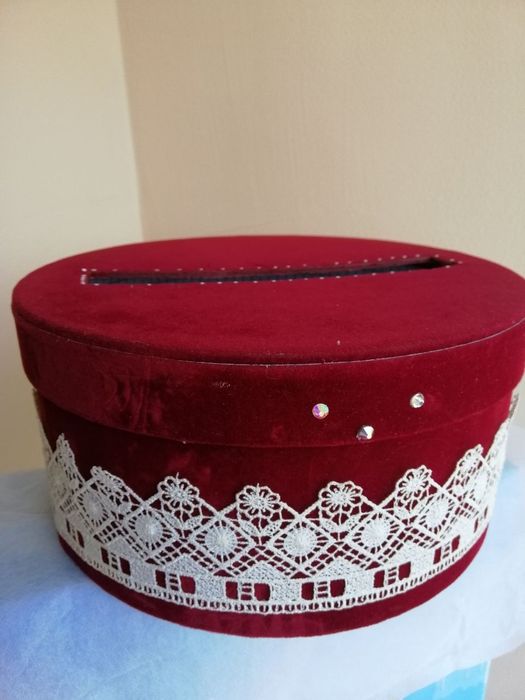 Скриня для грошей оксамитова (бархатна)