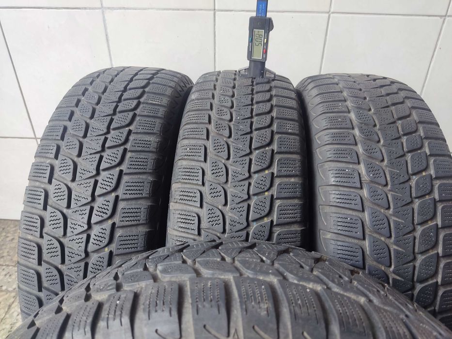 ZIMOWE Bridgestone 185/70/14 88T 2x5.30 2x5.08 cena za 4szt MONTAŻ