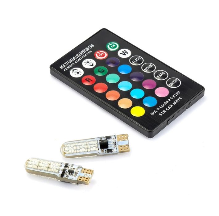 Par de Leds com comando