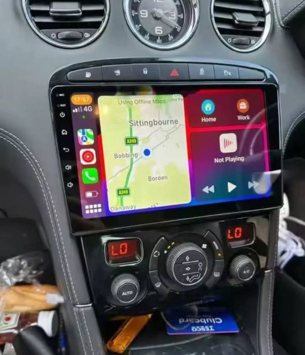 Radio 2 DIN 9" Peugeot 308/RCZ + 4 GB RAM / 32 GB ROM + Carplay e android auto sem fios (novos em caixa)
