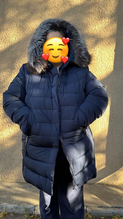 Женский пуховик большого размера