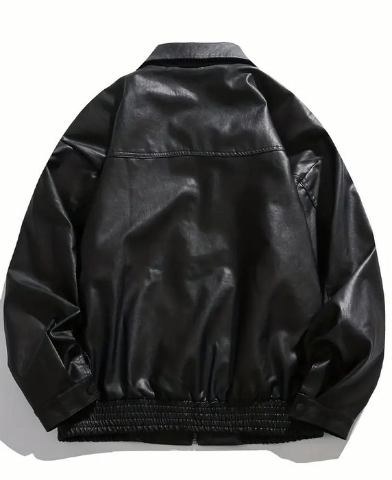 (M, L) НОВАЯ Черная кожанка кожанная куртка бомбер МA-1 zara курточка