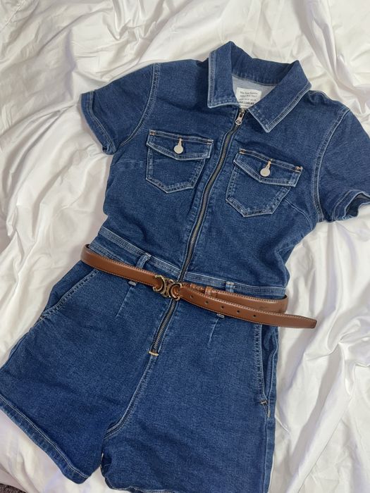 Джинсовий ромпер pull&bear на молнії