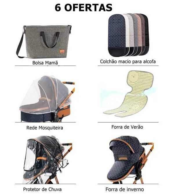 * CARRINHO DE BEBÉ TRIO * 3 em 1 * NOVOS * Oportunidade + Ofertas *