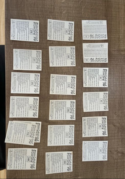 Cromos Panini Euro 96