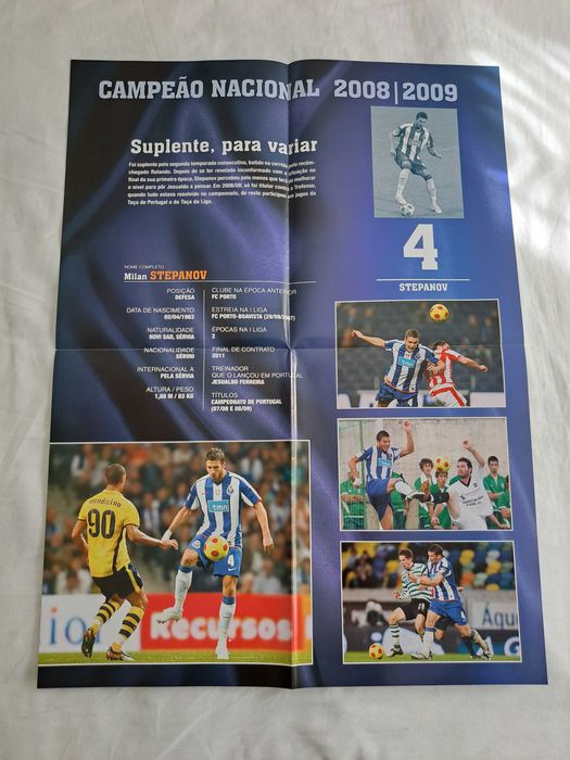 4 Posters Jogadores FC Porto - Campeões Nacionais 2008/2009 - O Jogo
