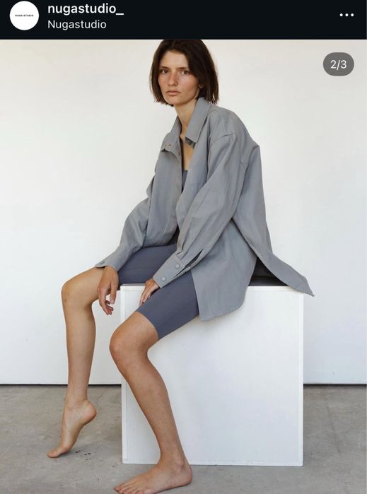 бежева плотна сорочка NUGA STUDIO