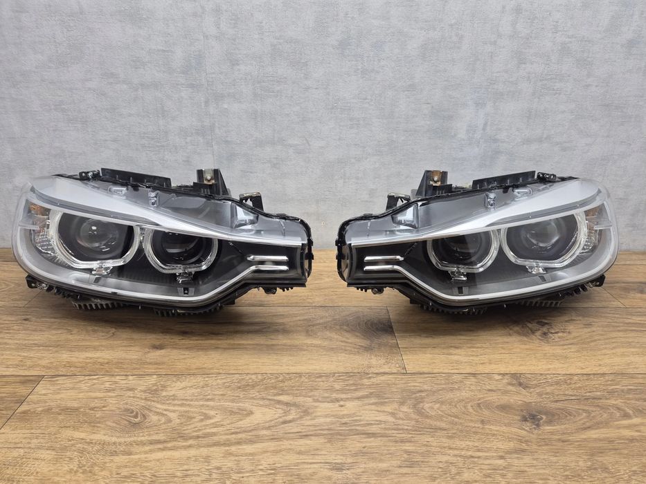 BMW 3 F30 F31 Lampy Przód Bi-Xenon Nieskrętny Europa Przednie Kompletne