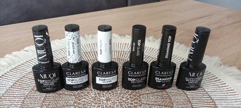 Lakiery hybrydowe, bazy i topy