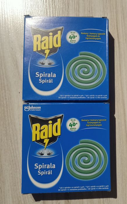 Raid spirala przeciw komarom 2 sztuki