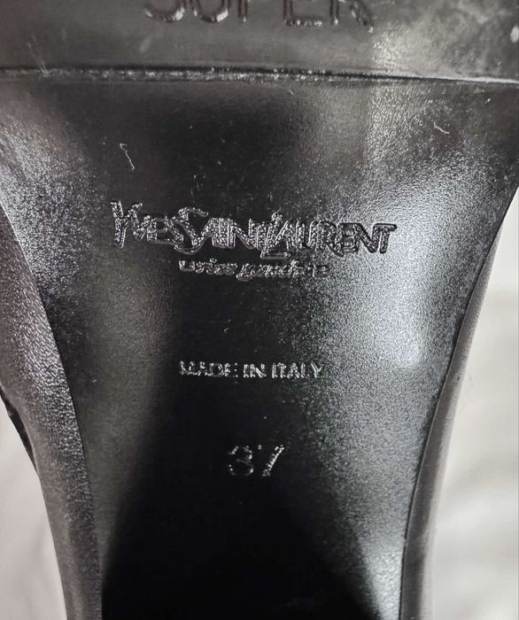 Yves Saint Laurent ITALY шкіряні високі чоботи