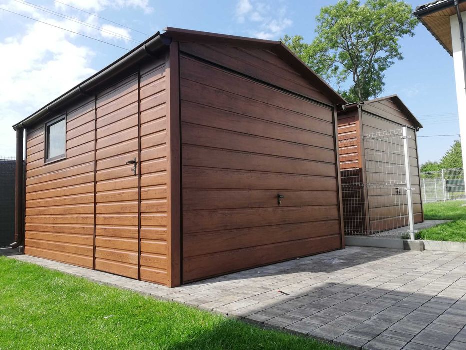 Garaż Blaszany -Orzech|Blaszak|Schowek |Magazyn|Wiatka|Hala| -ESSTAL*