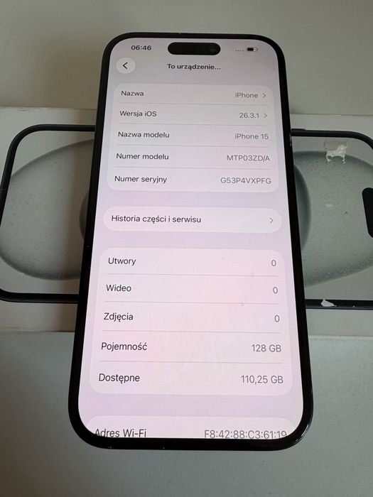 # iPhone 15 128gb Black Bateria 100%