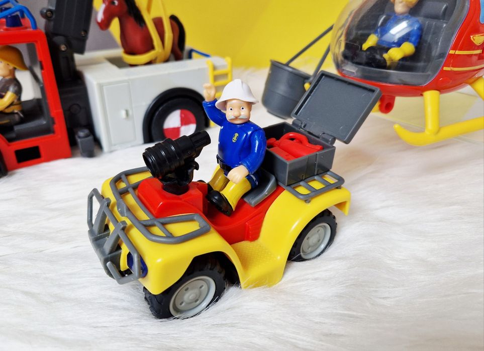 Simba Strażak Sam zestaw trzech zabawek auto helikopter quad
