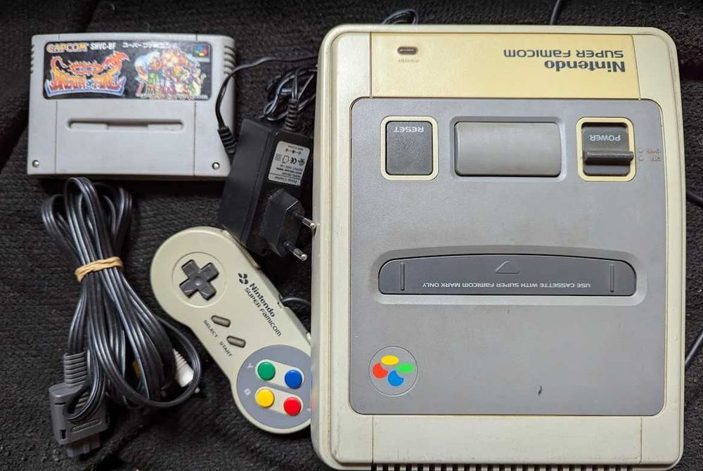 Приставка Nintendo Super Famicom Snes 1990 года+7 катриджей тех