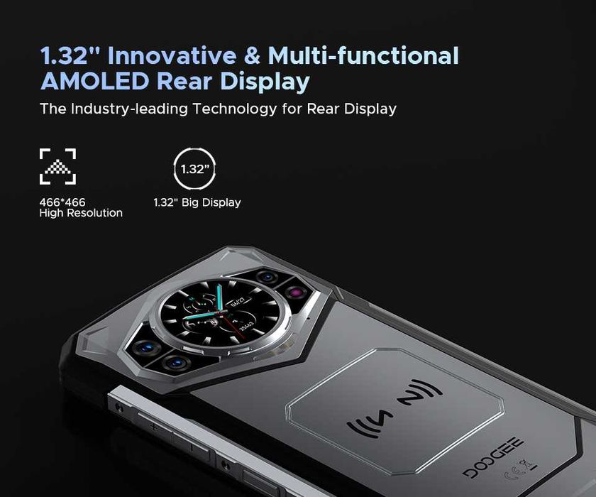 DOOGEE S200, 32/256Gb, 100/20NV/20Mp. 10100мАч, 33W, 7050 5G IP69K