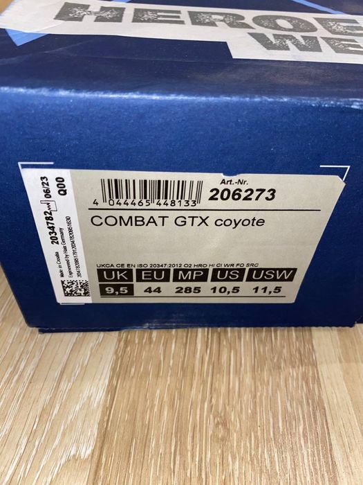 Нові Берці (берци)Haix COMBAT GTX, колір coyote 44 розмір