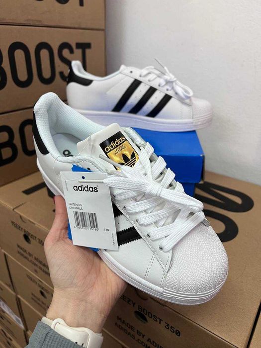 Женские кроссовки Adidas Superstar "White" Размеры 36-41