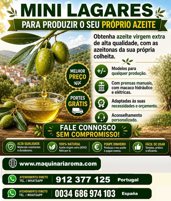 Lagares. Prensas fazer azeite, com esteiras.
