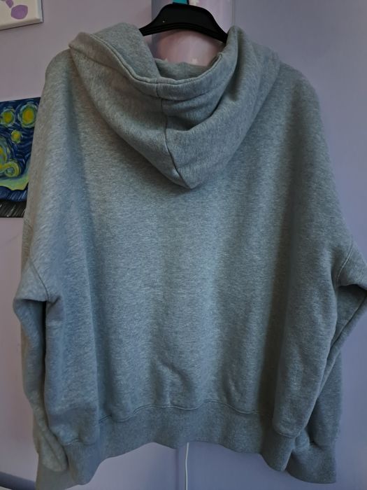 Bluza szara z kapturem bluza szara rozpinana bluza oversize