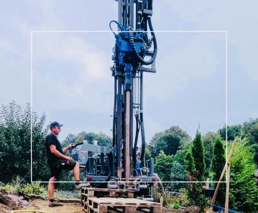Odwierty do pomp ciepła/Studnie//Montaż PC/Usługi hydrauliczne