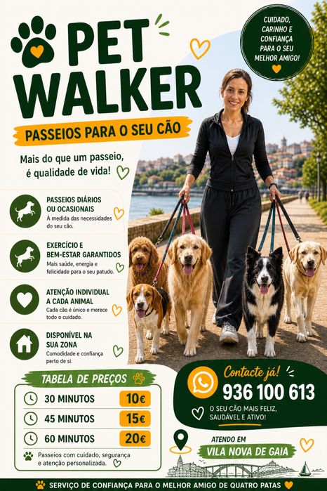 Pet walker - Passeios para o seu cão