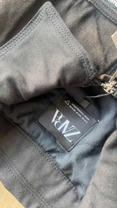 Zara workwear casaco em castanho escuro novo Size M