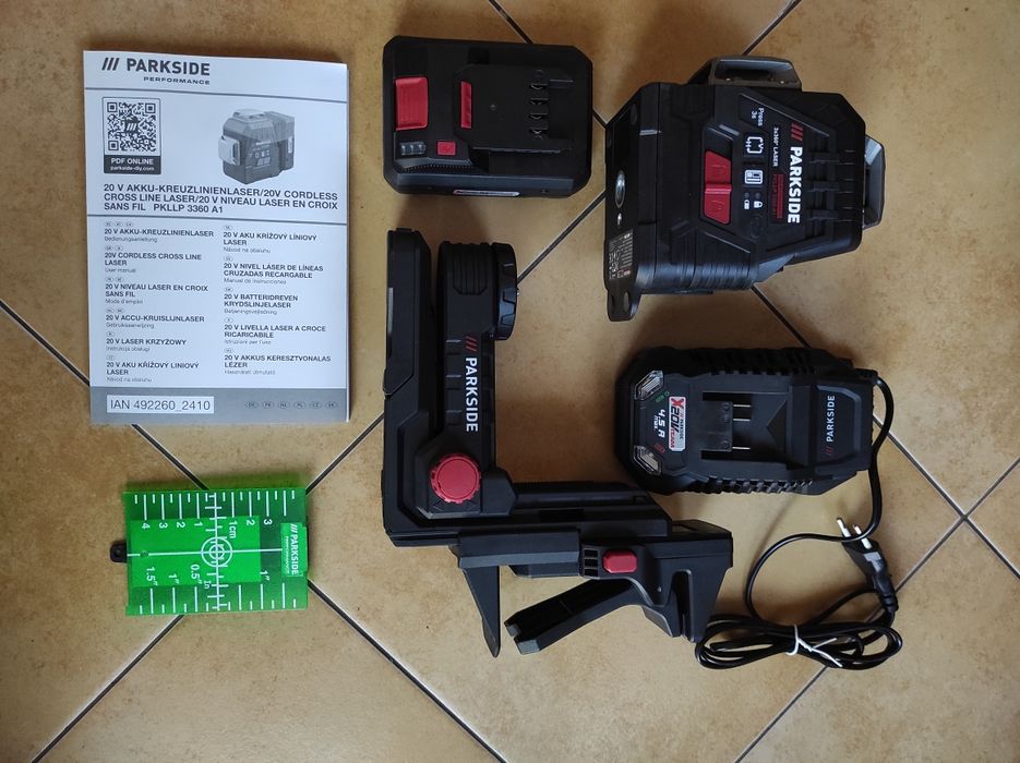 ПРОФЕСІЙНИЙ лазерний рівень НІМЕЧЧИНА Parkside PKLLP 3360 A1 лазер