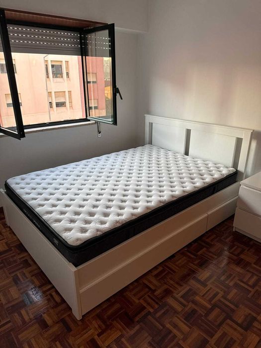 Cama IKEA SONGESAND 1,40m com 4 gavetas