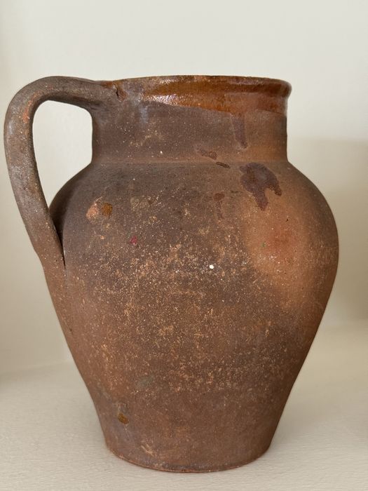 Vaso/Jarro em barro rústico antigo – decorativo