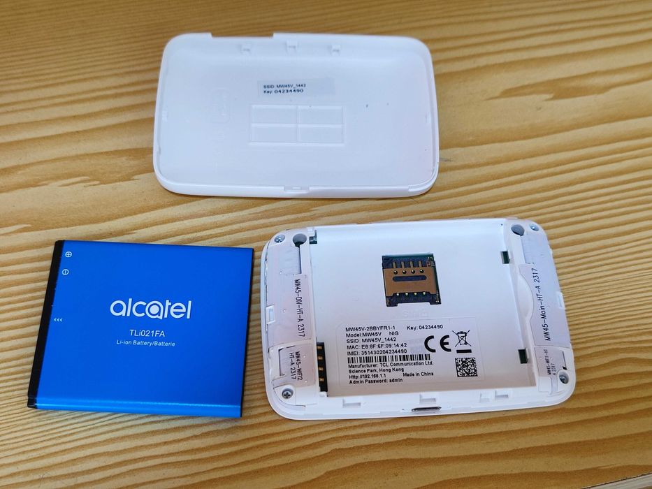 Alcatel MW45V 4G Router hotspot Livre. Bateria 2200mAh Desbloqueado. Qualquer cartão SIM