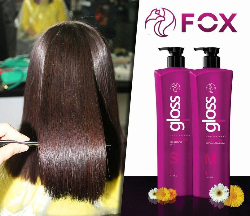 FOX Gloss Термо-реконструктор кератин Фокс Глосс 1000 ml