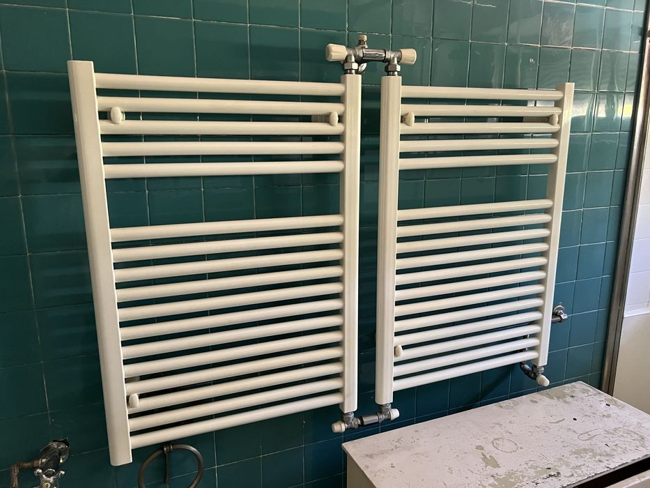 3 toalheiros radiadores WC para sistema agua quente