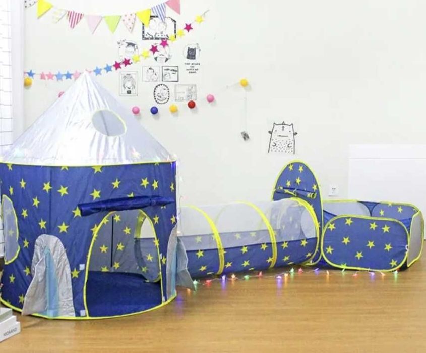 Намет дитячій з тунелем та кульками палатка