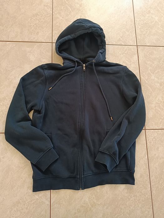 Granatowa bluza z kapturem h&m