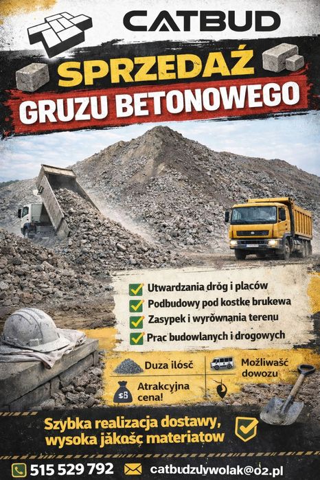 Gruz betonowy, Podbudowa